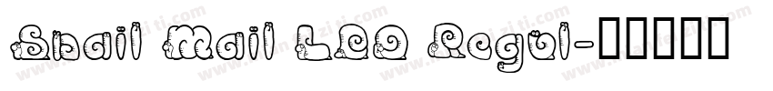 Snail Mail LDO Regul字体转换